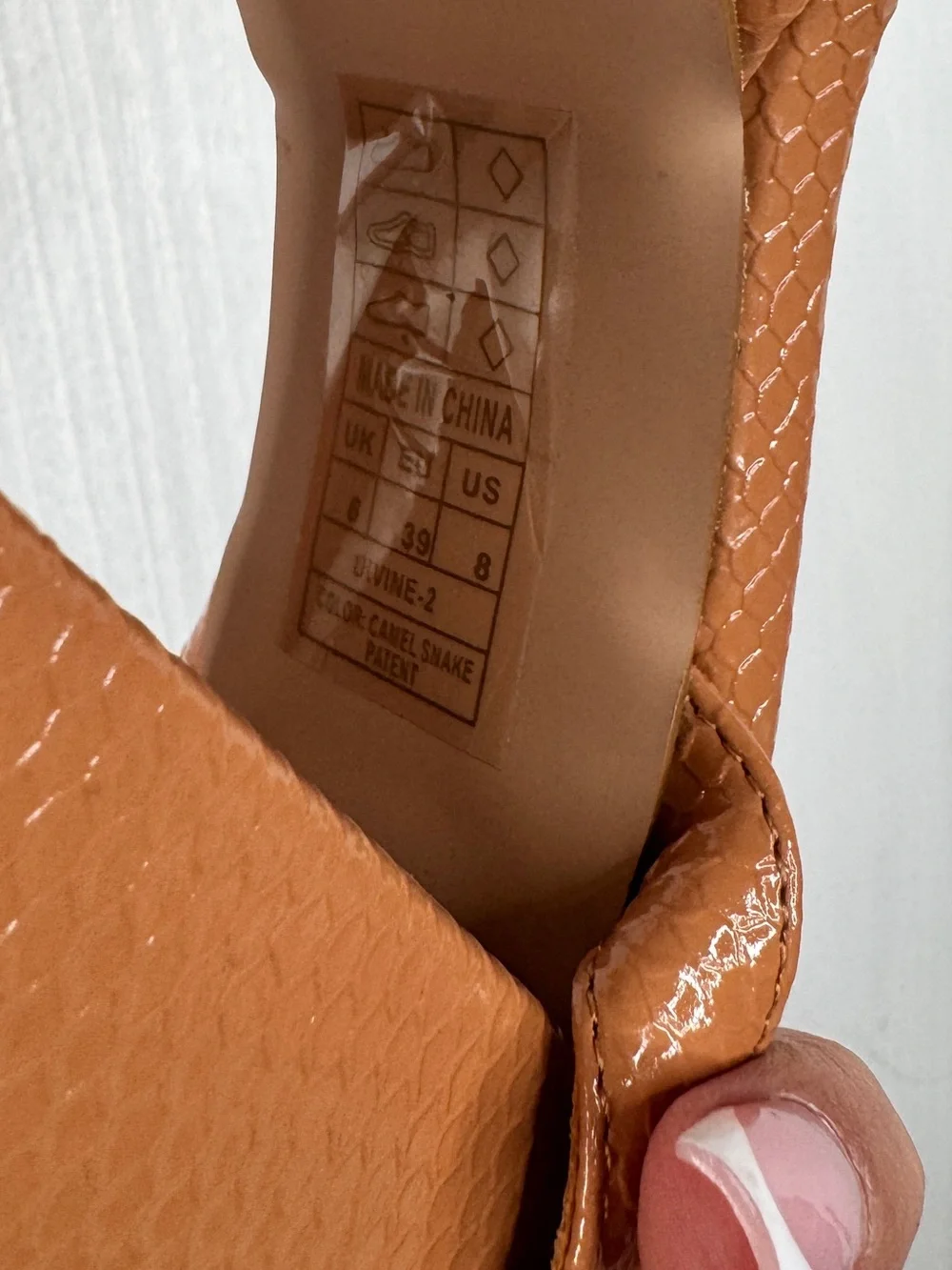 SIMMI London Tan Platform Slingback Heels